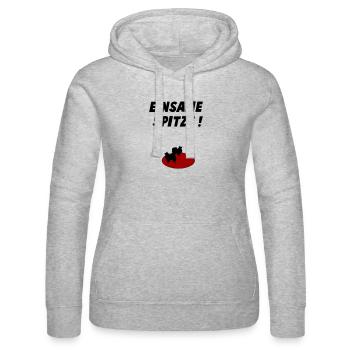 Einsame Spitze - Frauen Kapuzen Sweater von Russell - Grau meliert - Vorne - Marisol (170cm)