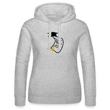 Master 2026 - Sweat à capuche Russell Femme - gris chiné - Devant - Marisol (170cm)