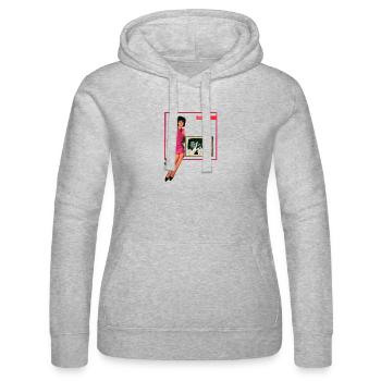 Nordmende Téléviseur Rétro & Chic des Années 60 - Sweat à capuche Russell Femme - gris chiné - Devant - Marisol (170cm)
