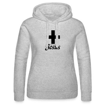 Short Legged Jesus - Frauen Kapuzen Sweater von Russell - Grau meliert - Vorne - Marisol (170cm)