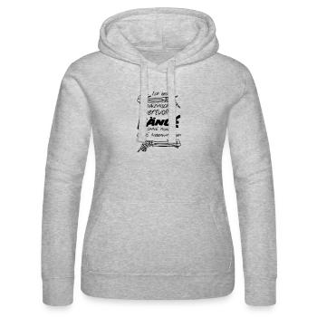 Medizinisch wertvolle Hände Geschenk Medizin - Frauen Kapuzen Sweater von Russell - Grau meliert - Vorne - Marisol (170cm)