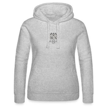 Symbole viking avec haches et Vegvisir - Sweat à capuche Russell Femme - gris chiné - Devant - Marisol (170cm)