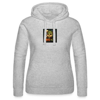 Frankenpawe Halloween Friend Dog Chibi Kawaii - Women’s Hooded Sweater by Russell - heather grey - Front - Marisol (170cm)