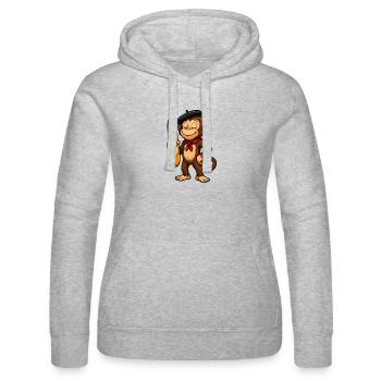 Baguette singe avec béret - Sweat à capuche Russell Femme - gris chiné - Devant - Marisol (170cm)