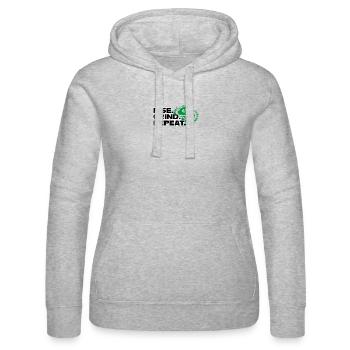 Répétition du grind de montée - Motivation - Sweat à capuche Russell Femme - gris chiné - Devant - Marisol (170cm)