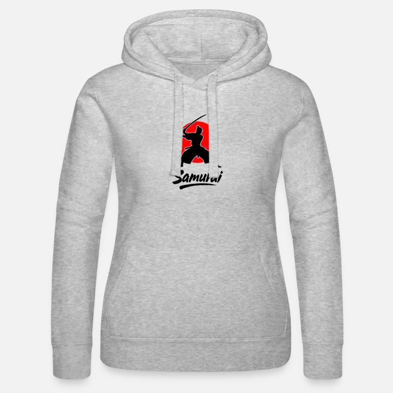 Samouraï - Sweat à capuche Russell Femme - gris chiné