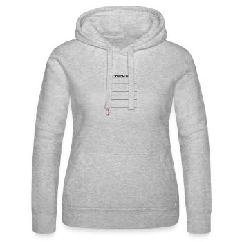 Aide-mémoire - Sweat à capuche Russell Femme - gris chiné - Devant - Marisol (170cm)