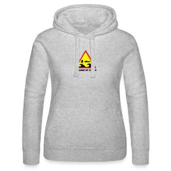 Beware Of Coach - Opti Edition - Frauen Kapuzen Sweater von Russell - Grau meliert - Vorne - Marisol (170cm)