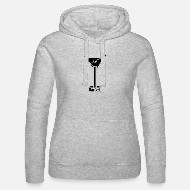 BarCode Martini - Sweat à capuche Russell Femme - gris chiné