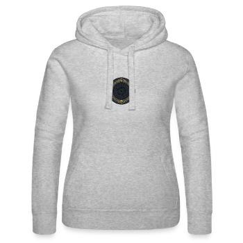 VINTAGE - Sweat à capuche Russell Femme - gris chiné - Devant - Marisol (170cm)