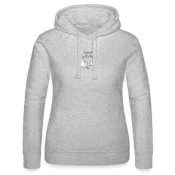 Le plus heureux près de la mer Coquillage de plage Vintage Desig - Sweat à capuche Russell Femme - gris chiné - Devant - Marisol (170cm)