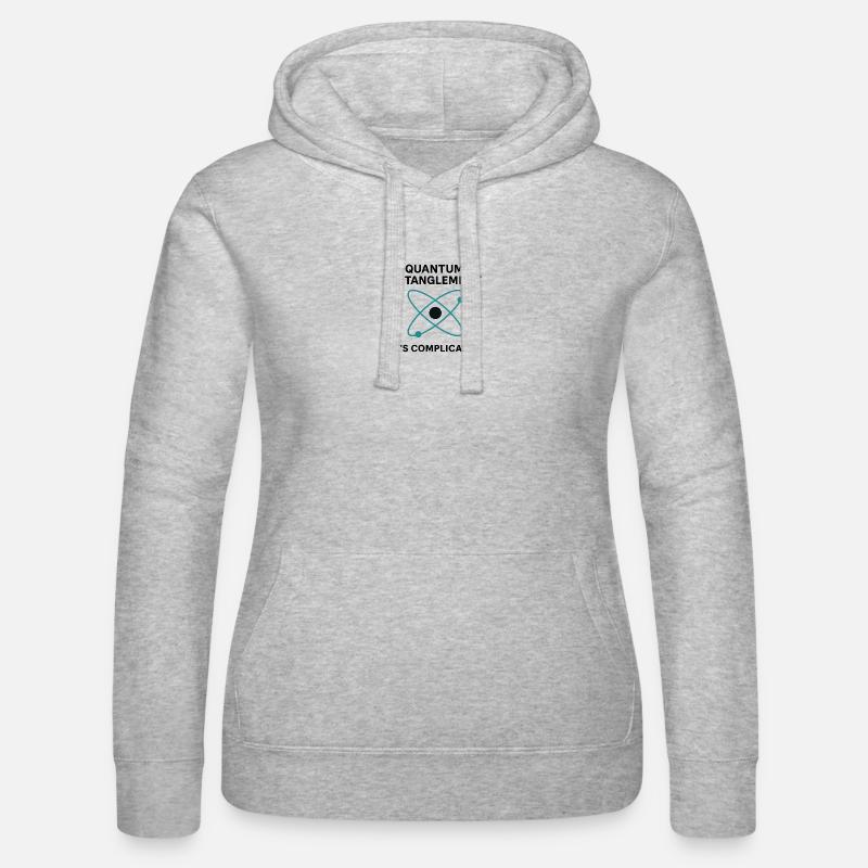 Quantum Entanglement – It's Complicated - Women’s Hooded Sweater by Russell - heather grey