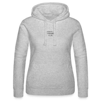 Mentally Somewhere Else - Frauen Kapuzen Sweater von Russell - Grau meliert - Vorne - Marisol (170cm)