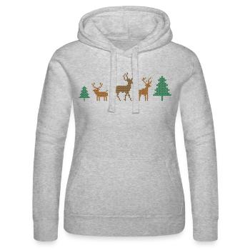 Noël - Sweat à capuche Russell Femme - gris chiné - Devant - Marisol (170cm)