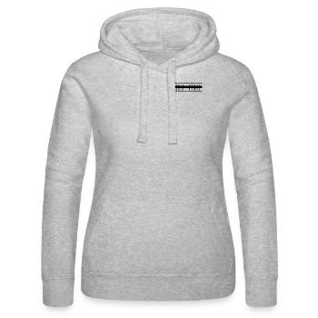 Caractère introverti antisocial - Sweat à capuche Russell Femme - gris chiné - Devant - Marisol (170cm)