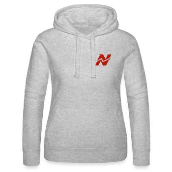 Noland_Athletics - Sweat à capuche Russell Femme - gris chiné - Devant - Marisol (170cm)