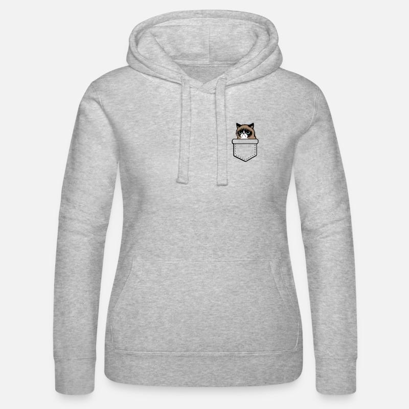 grumpy  - Sweat à capuche Russell Femme - gris chiné