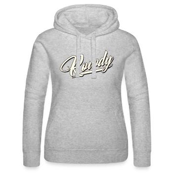 rowdy rüpel bandit gang dieb chaot bengel sohn - Frauen Kapuzen Sweater von Russell - Grau meliert - Vorne - Marisol (170cm)