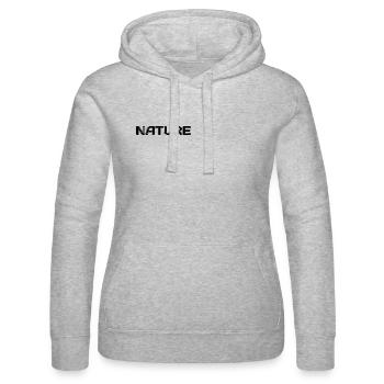 Amoureux de la nature - Sweat à capuche Russell Femme - gris chiné - Devant - Marisol (170cm)