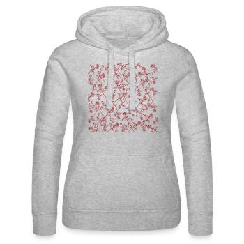 Roses Lover - Flower Lover Print, Valentines Day - Women’s Hooded Sweater by Russell - heather grey - Front - Marisol (170cm)