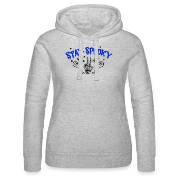 stay spooky - Frauen Kapuzen Sweater von Russell - Grau meliert - Vorne - Marisol (170cm)