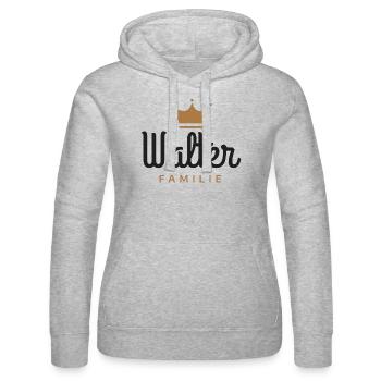 Walter-Familie - Frauen Kapuzen Sweater von Russell - Grau meliert - Vorne - Marisol (170cm)