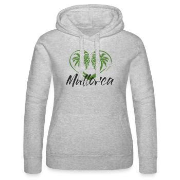 Mallorca Urlaub - Frauen Kapuzen Sweater von Russell - Grau meliert - Vorne - Marisol (170cm)