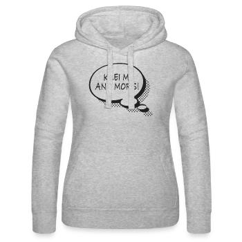 Klei mi ann Mors Bas-allemand - Sweat à capuche Russell Femme - gris chiné - Devant - Marisol (170cm)