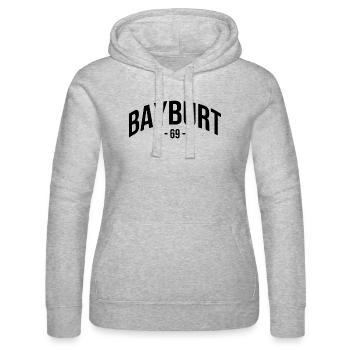 Bayburt 69 Turkey Turkiye Gift Bayburtlu TR - Women’s Hooded Sweater by Russell - heather grey - Front - Marisol (170cm)