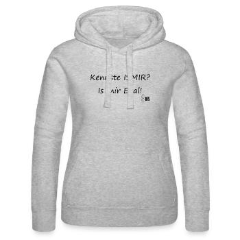 Kennste ISMIR? Is mir Egal!! - Frauen Kapuzen Sweater von Russell - Grau meliert - Vorne - Marisol (170cm)