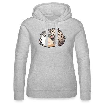 Igel - Frauen Kapuzen Sweater von Russell - Grau meliert - Vorne - Marisol (170cm)
