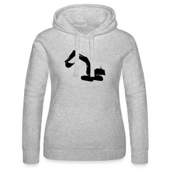 pelleteuse - Sweat à capuche Russell Femme - gris chiné - Devant - Marisol (170cm)