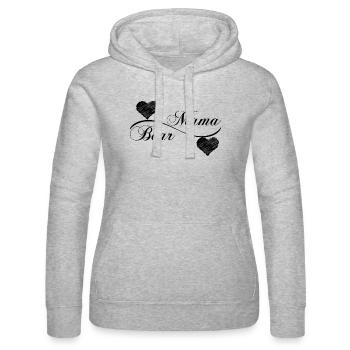 Mama Bear - Frauen Kapuzen Sweater von Russell - Grau meliert - Vorne - Marisol (170cm)