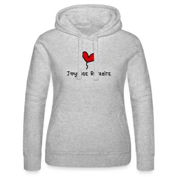 RETRAITE - Sweat à capuche Russell Femme - gris chiné - Devant - Marisol (170cm)