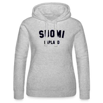 LAPLAND Suomi Lappland Finnland - Frauen Kapuzen Sweater von Russell - Grau meliert - Vorne - Marisol (170cm)
