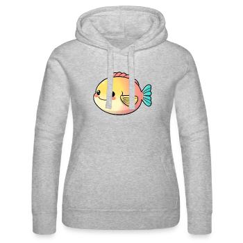 Fisch - Frauen Kapuzen Sweater von Russell - Grau meliert - Vorne - Marisol (170cm)
