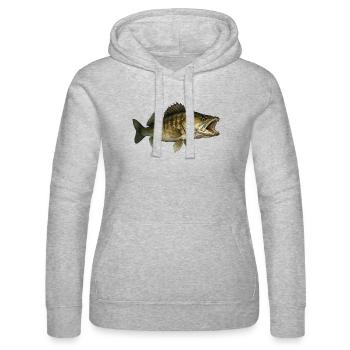 Zander - Frauen Kapuzen Sweater von Russell - Grau meliert - Vorne - Marisol (170cm)
