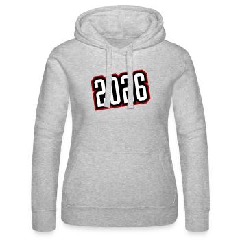 2026 - Sweat à capuche Russell Femme - gris chiné - Devant - Marisol (170cm)