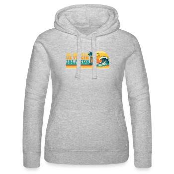 St. Thomas Virgin Islands Spring Break Kreuzfahrtreise - Frauen Kapuzen Sweater von Russell - Grau meliert - Vorne - Marisol (170cm)