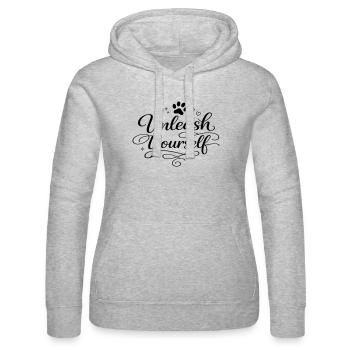 Unleash Yourself - Frauen Kapuzen Sweater von Russell - Grau meliert - Vorne - Marisol (170cm)