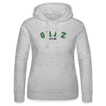 Graz fondée en 2006 - Sweat à capuche Russell Femme - gris chiné - Devant - Marisol (170cm)