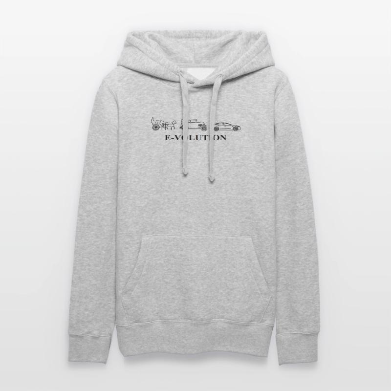 E-Volution Auto Evolution Frauen Kapuzen Sweater von Russell