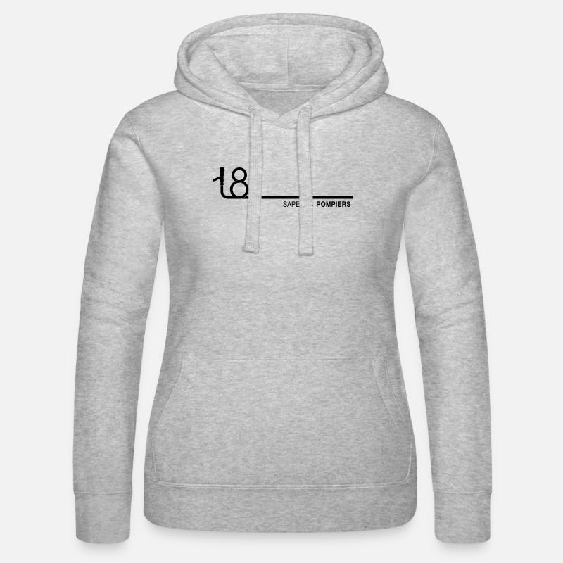 lance_18_3 - Sweat à capuche Russell Femme - gris chiné