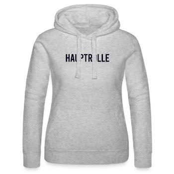STARRING ROLE Main Role - Women’s Hooded Sweater by Russell - heather grey - Front - Marisol (170cm)