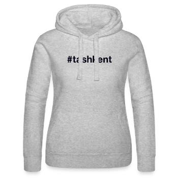 Tachkent, Tachkent, Ouzbékistan, Ouzbékistan - Sweat à capuche Russell Femme - gris chiné - Devant - Marisol (170cm)