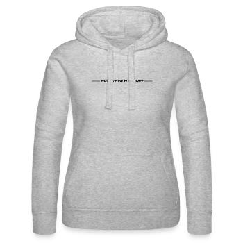 Push It To The Limit - Frauen Kapuzen Sweater von Russell - Grau meliert - Vorne - Marisol (170cm)