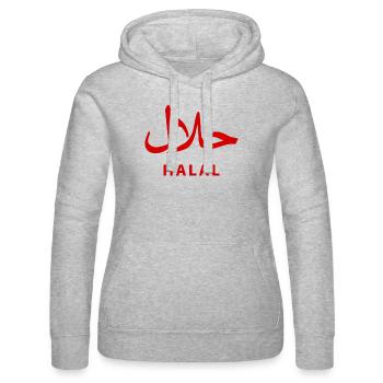 Halal - Frauen Kapuzen Sweater von Russell - Grau meliert - Vorne - Marisol (170cm)