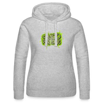 93100 PUR SANG - Sweat à capuche Russell Femme - gris chiné - Devant - Marisol (170cm)
