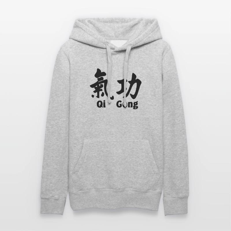 QI-Gong-Skript mit Text horizontal Frauen Kapuzen Sweater von Russell