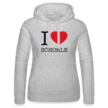 I love Schorle - Frauen Kapuzen Sweater von Russell - Grau meliert - Vorne - Marisol (170cm)